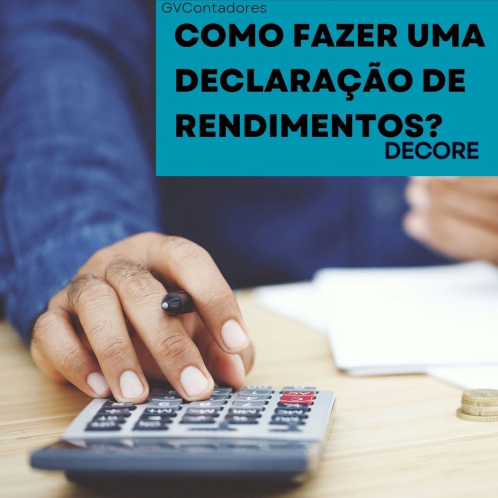 Como fazer uma declaração de rendimentos? Decore